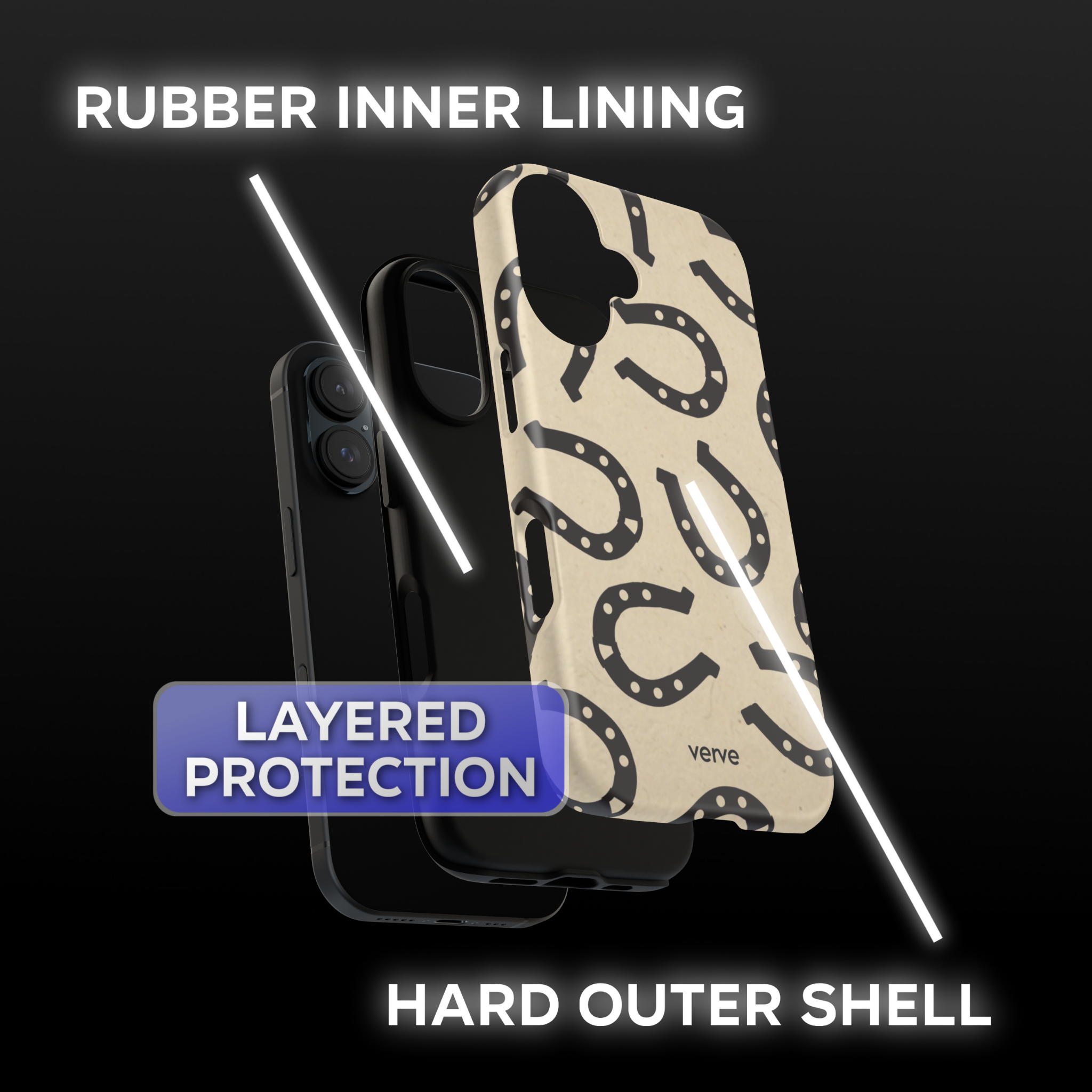 Rowel Brims Horseshoes Phone Case