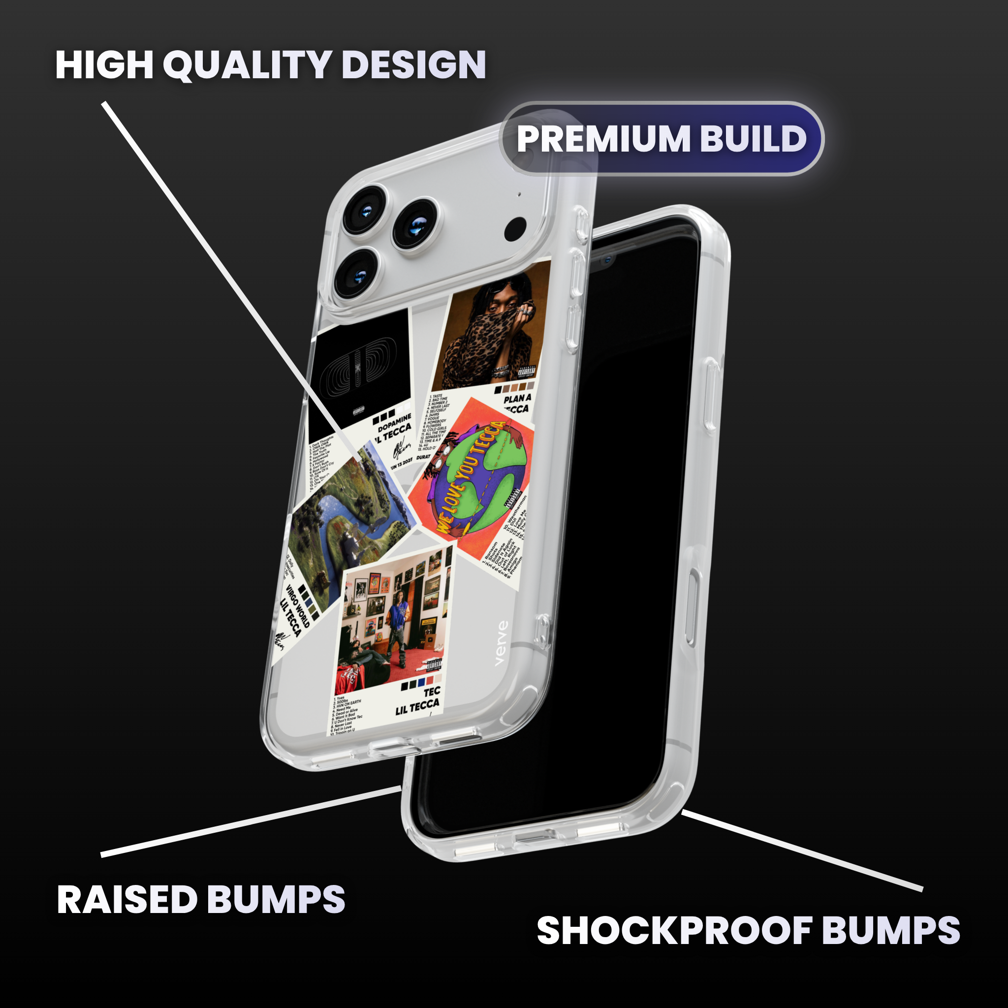 Lil Tecca Album Covers Clear Phone Case