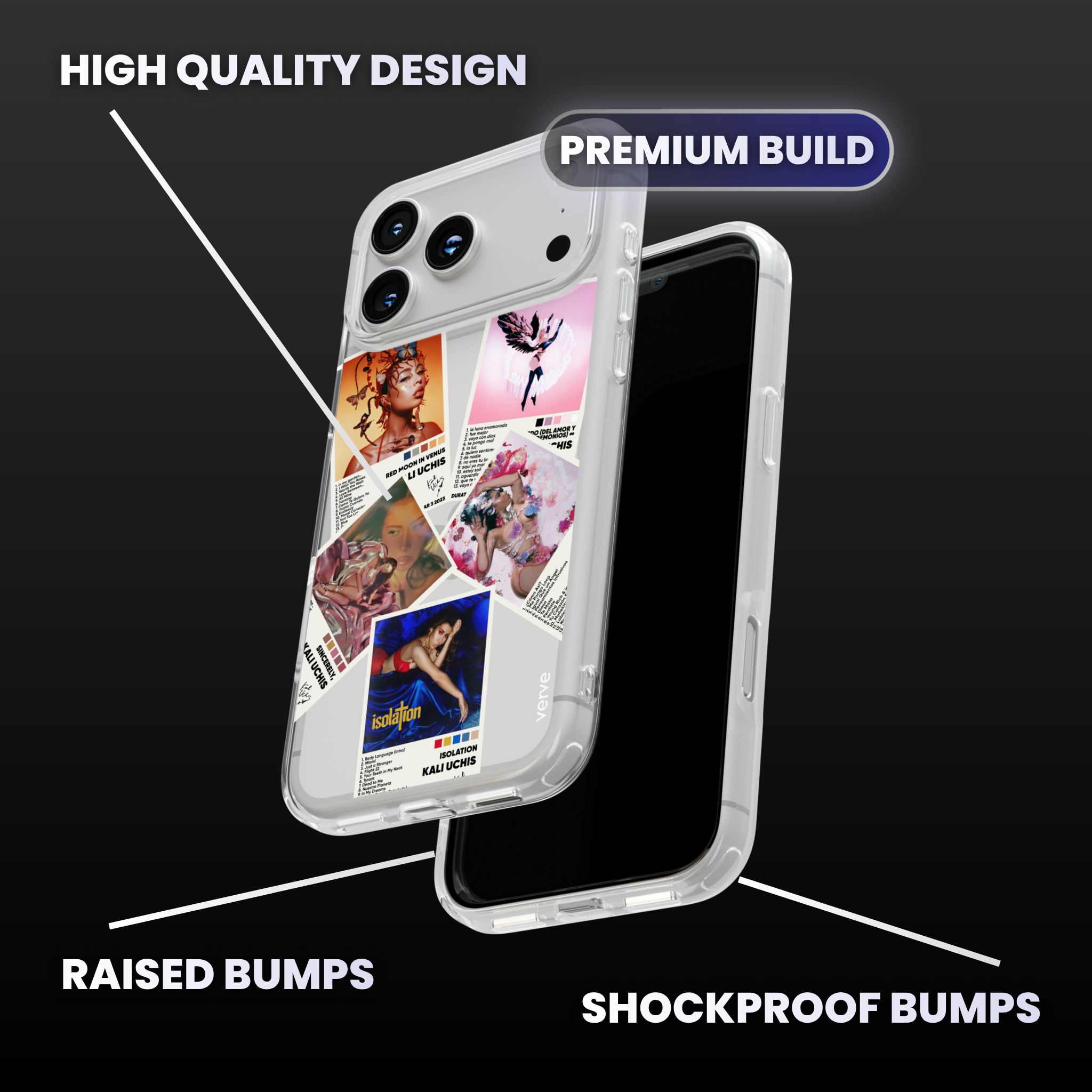 Kali Uchis Album Covers Clear Phone Case