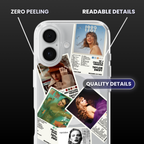 Taylor Swift Album Covers Clear Phone Case