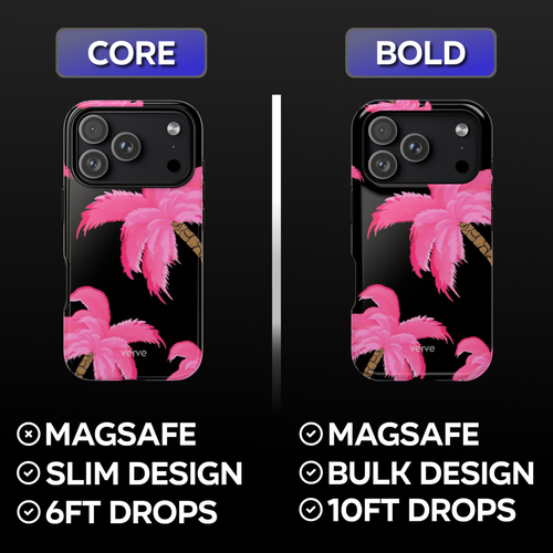 Bright Pink Palms Phone Case