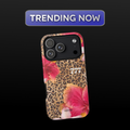 Leopard Print  Flowers Summer Phone Case