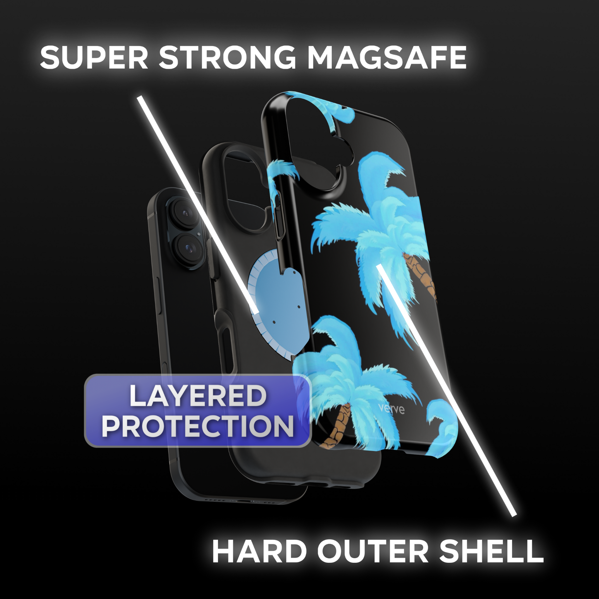 Bright Blue Palms Phone Case