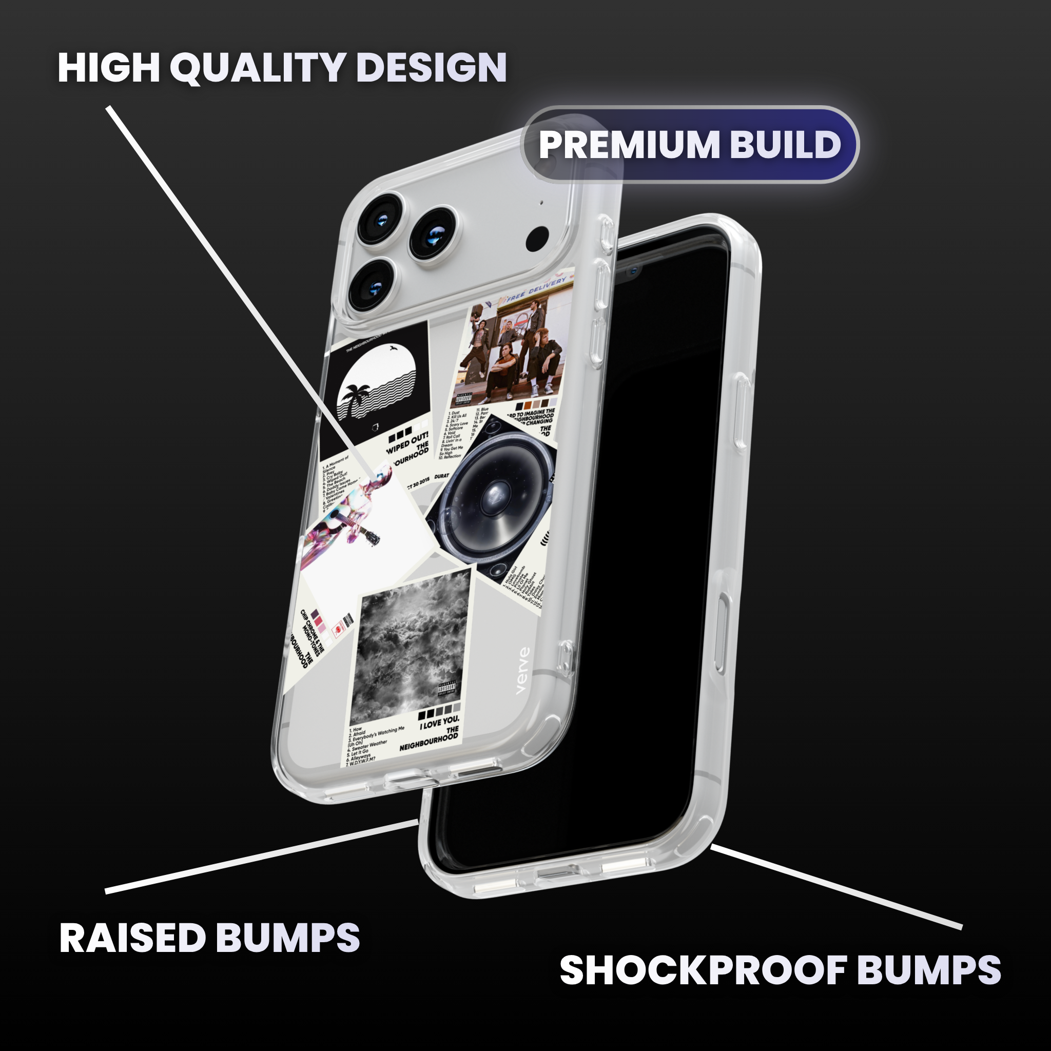 The Neighborhood Album Covers Clear Phone Case