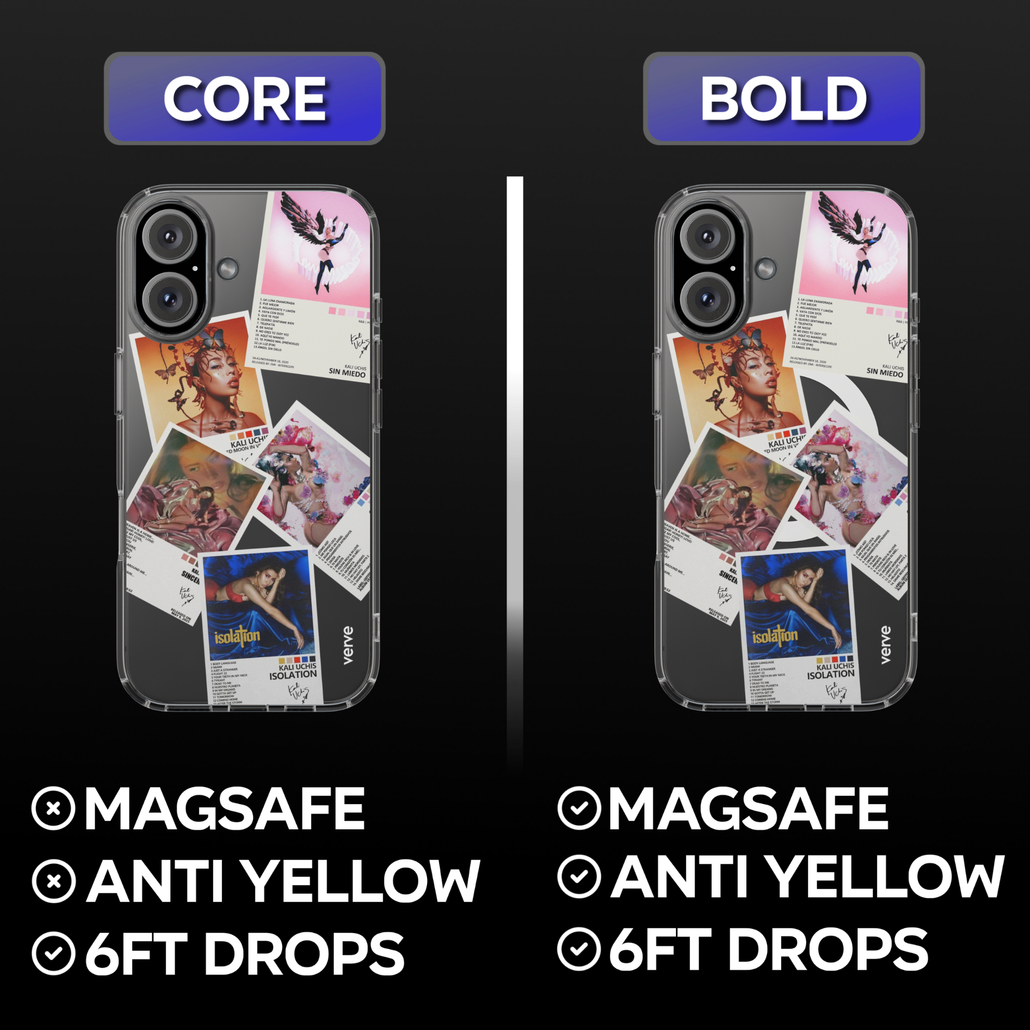 Kali Uchis Album Covers Clear Phone Case