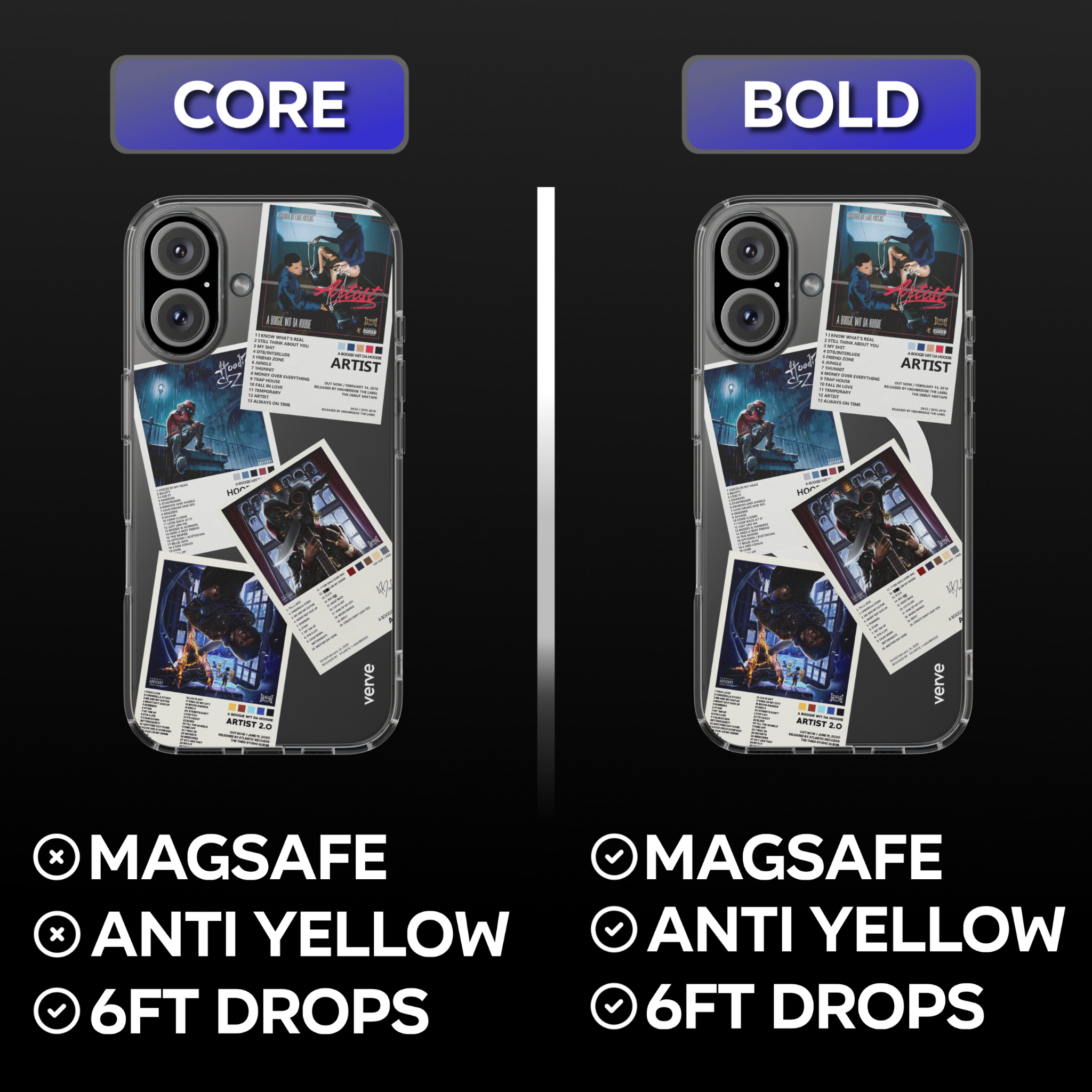 A Boogie Wit Da Hoodie Album Covers Clear Phone Case