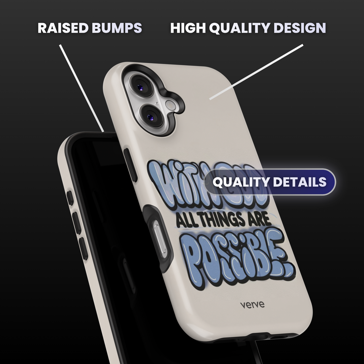 With God All Things Are Possible Phone Case