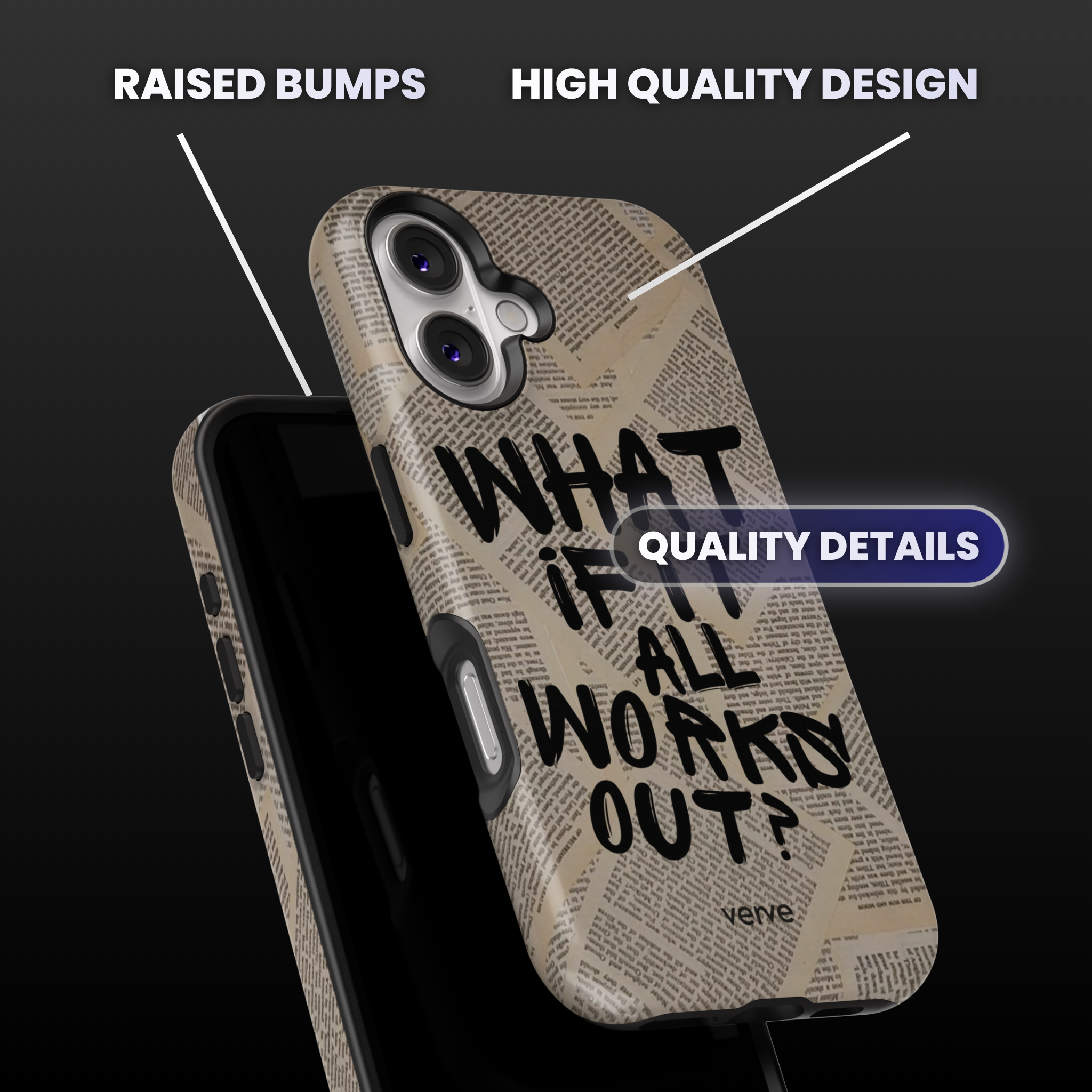 What If It All Works Out Newspaper Phone Case