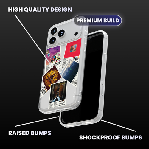 Kanye West Album Covers Clear Phone Case