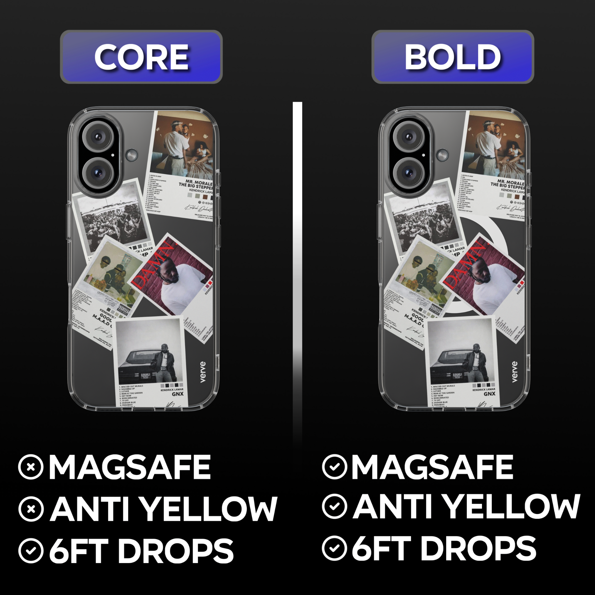 Kendrick Lamar Album Covers Clear Phone Case