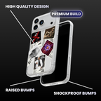 Chris Brown Album Covers Clear Phone Case
