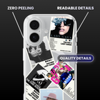 Lady Gaga Album Covers Clear Phone Case
