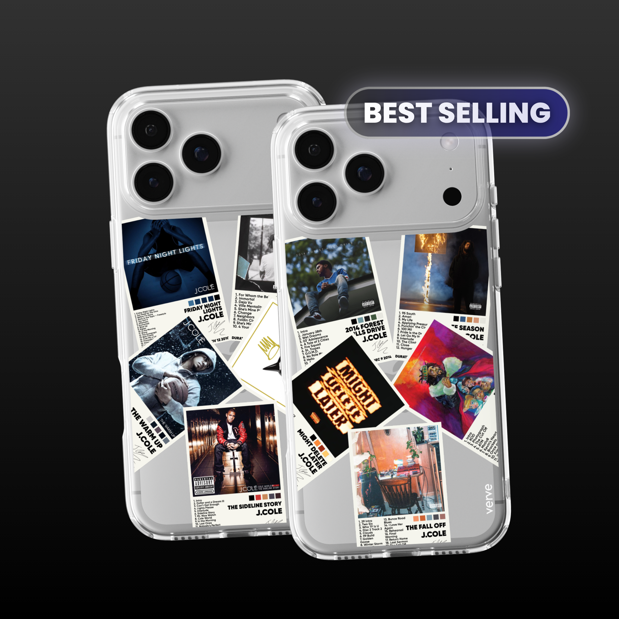 J Cole Albums Clear Phone Case