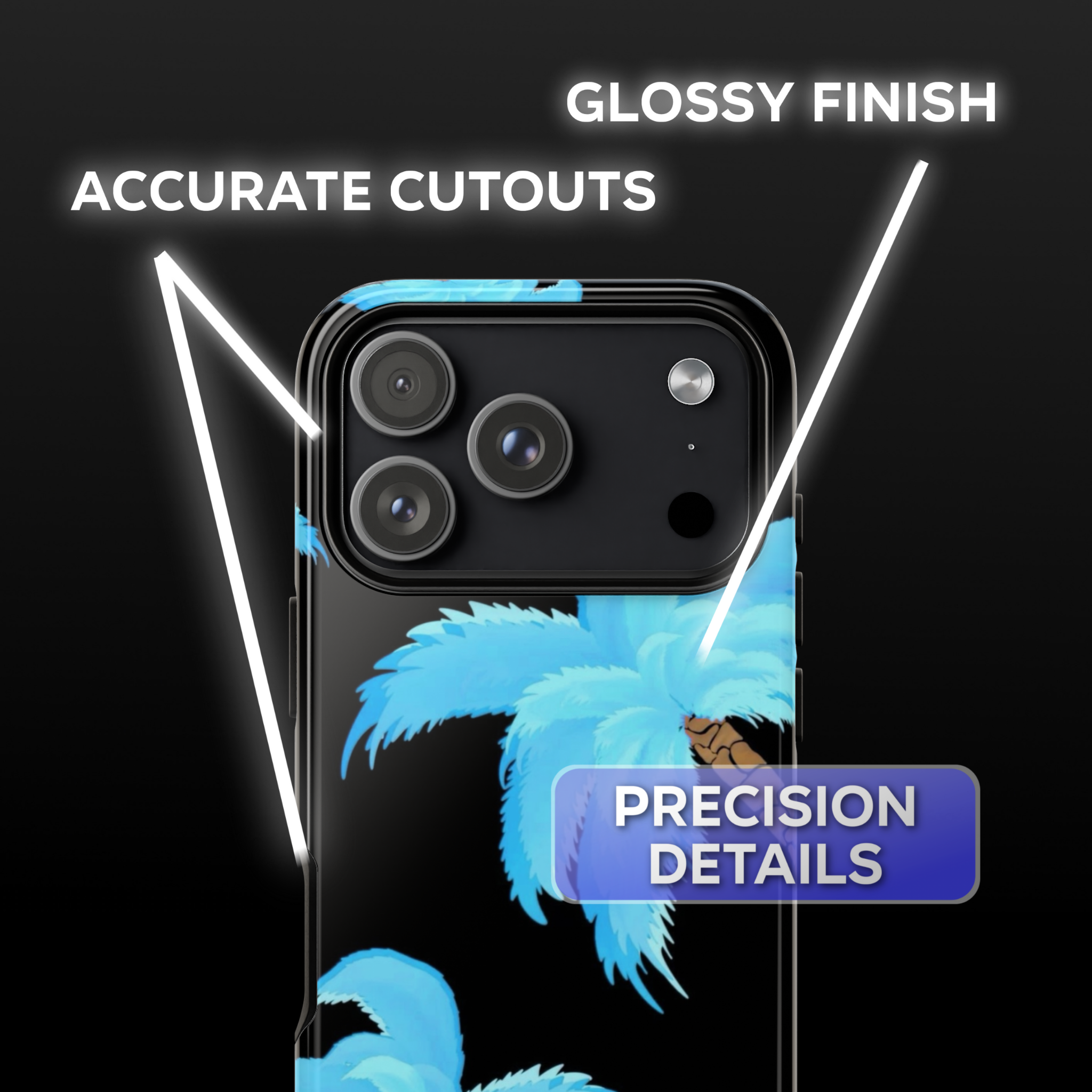 Bright Blue Palms Phone Case