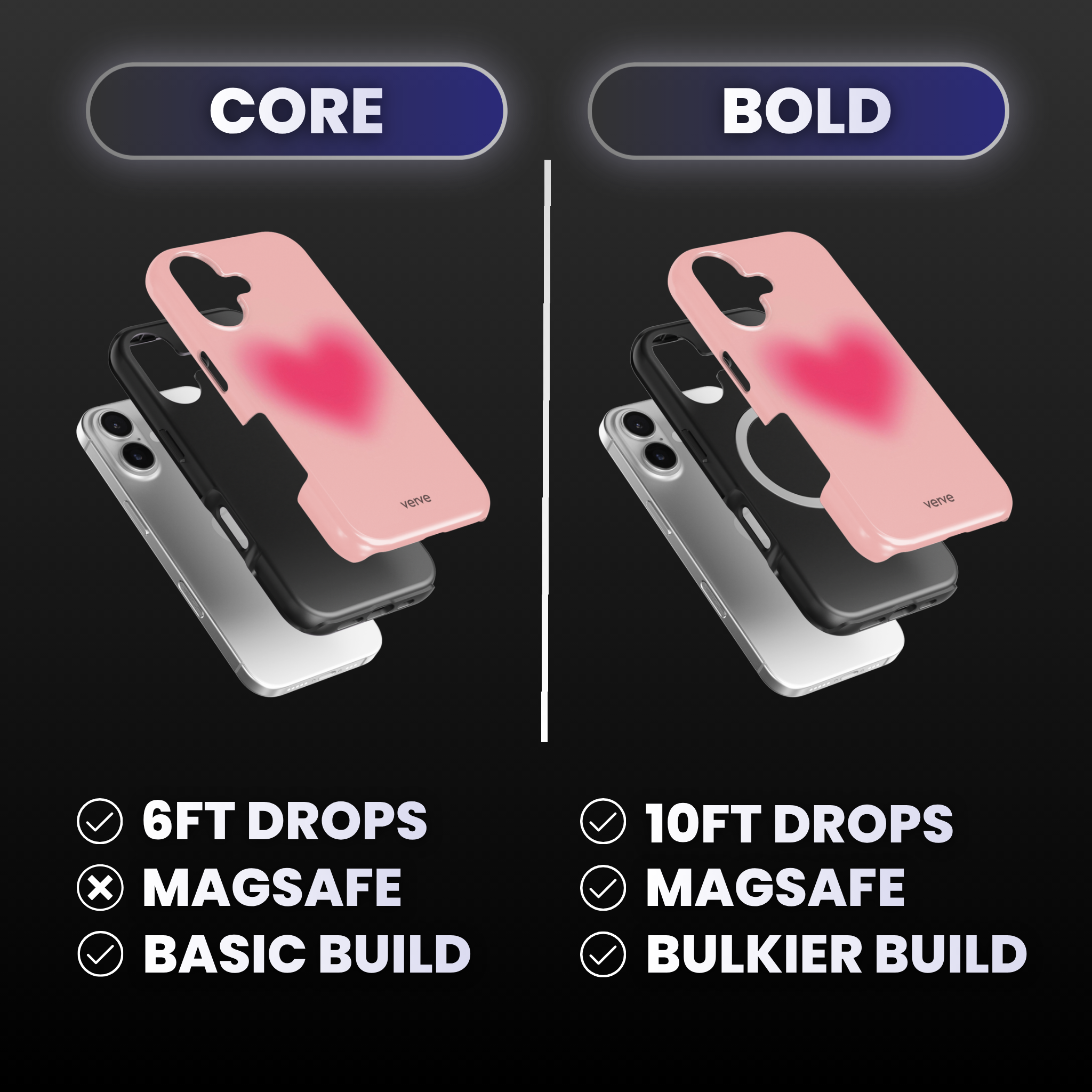 Heart Aura Pink Phone Case
