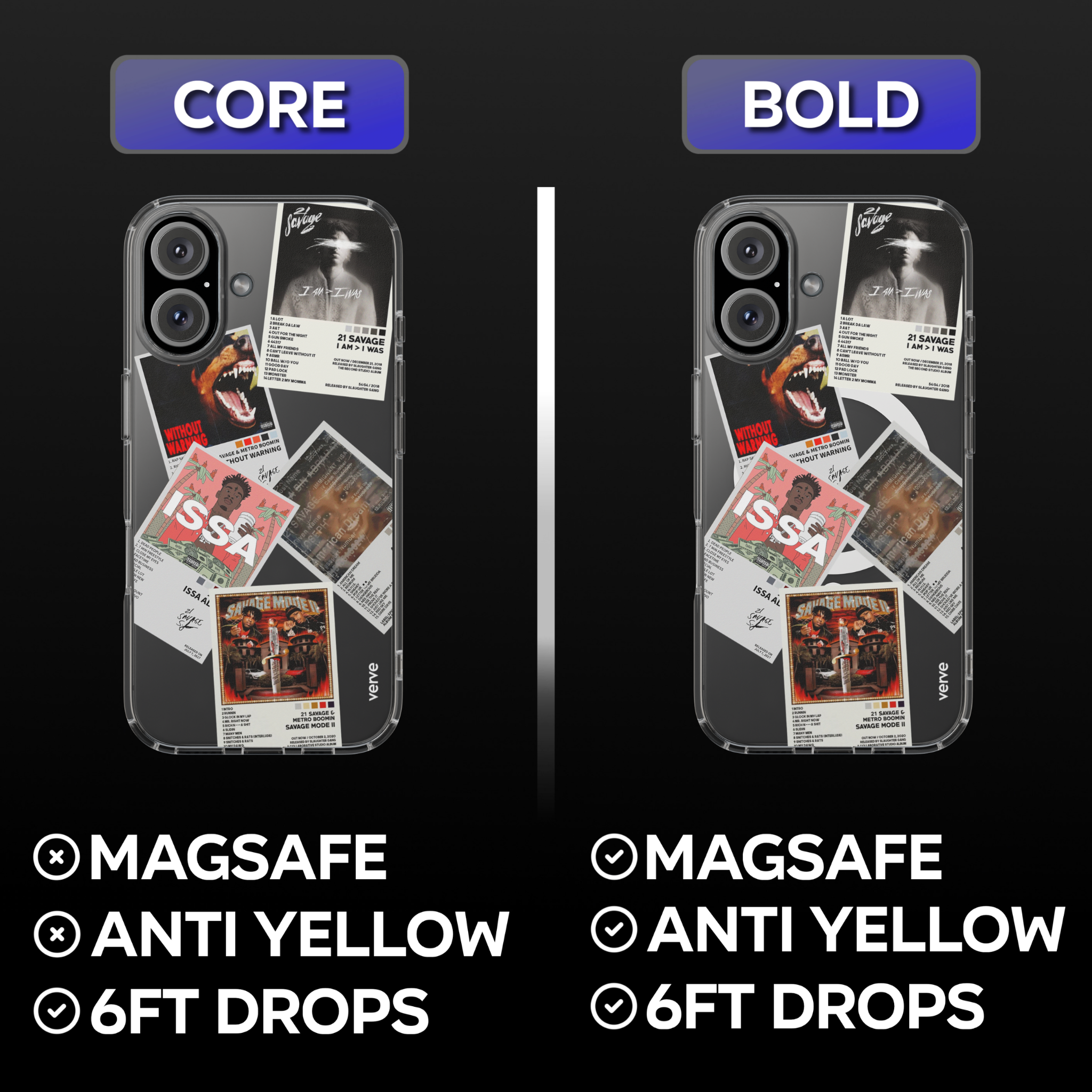 21 Savage Album Covers Clear Phone Case