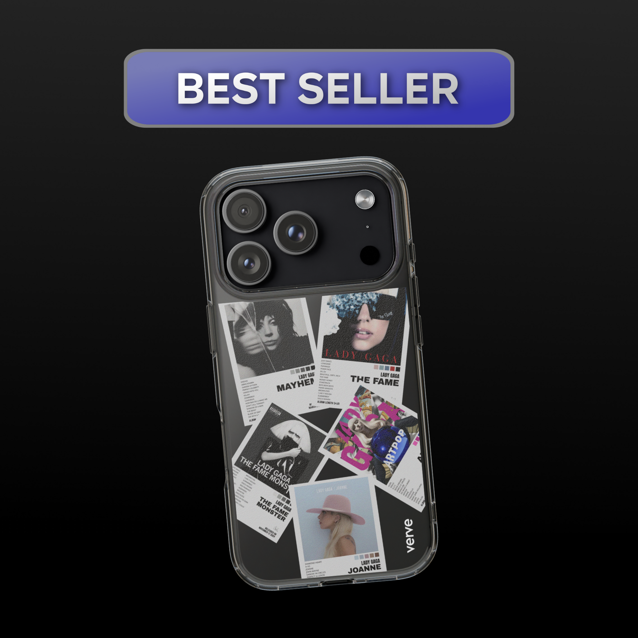Lady Gaga Album Covers Clear Phone Case