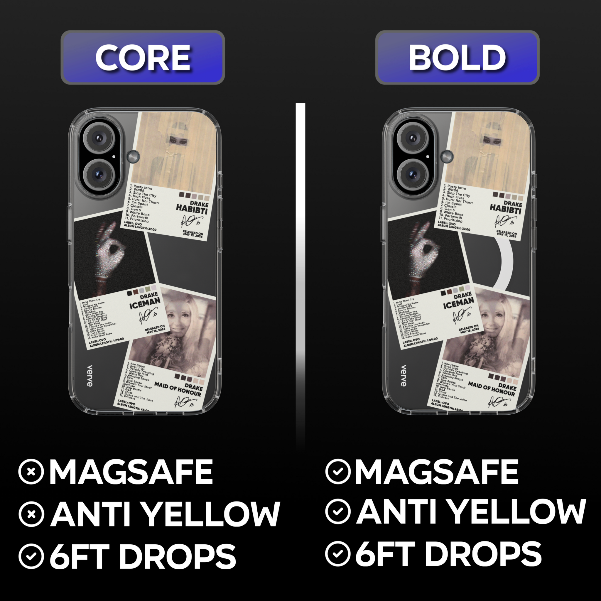ICEMAN Drake Album Covers Clear Phone Case