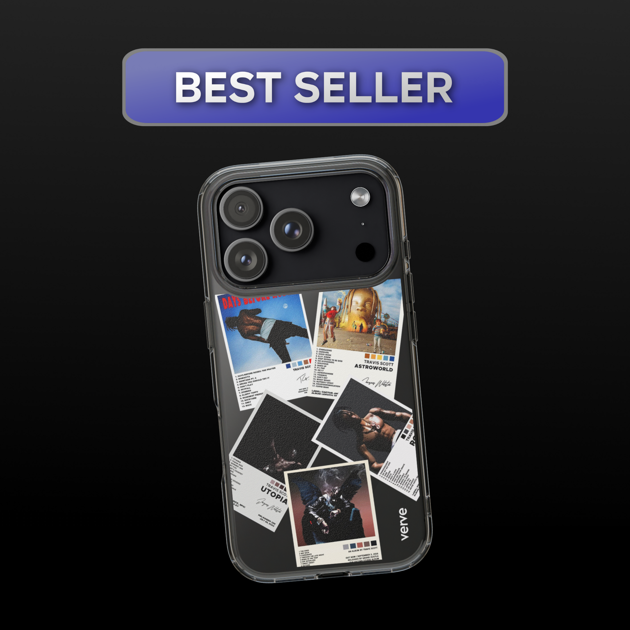 Travis Scott Albums Clear Phone Case