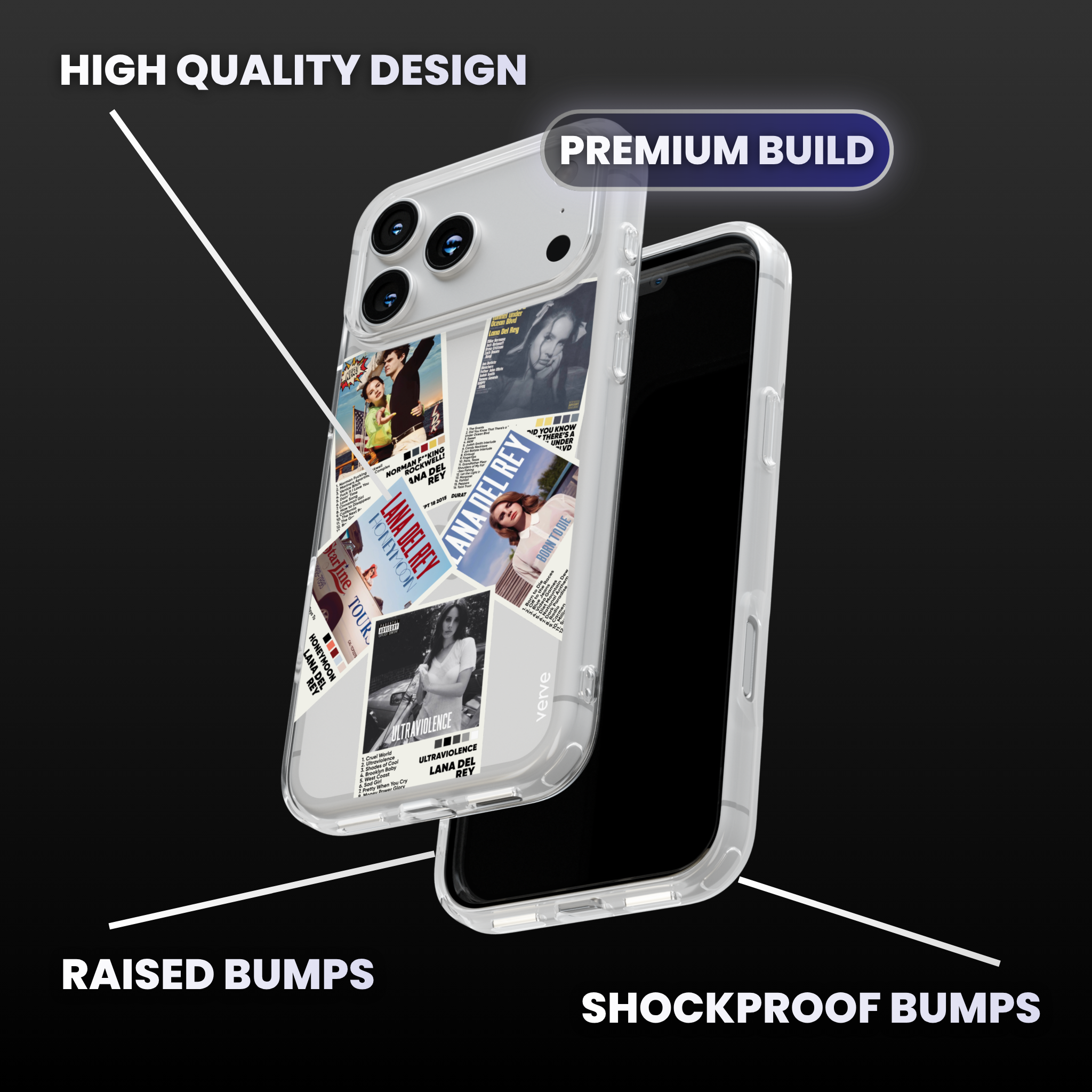 Lana Del Rey Album Covers Clear Phone Case