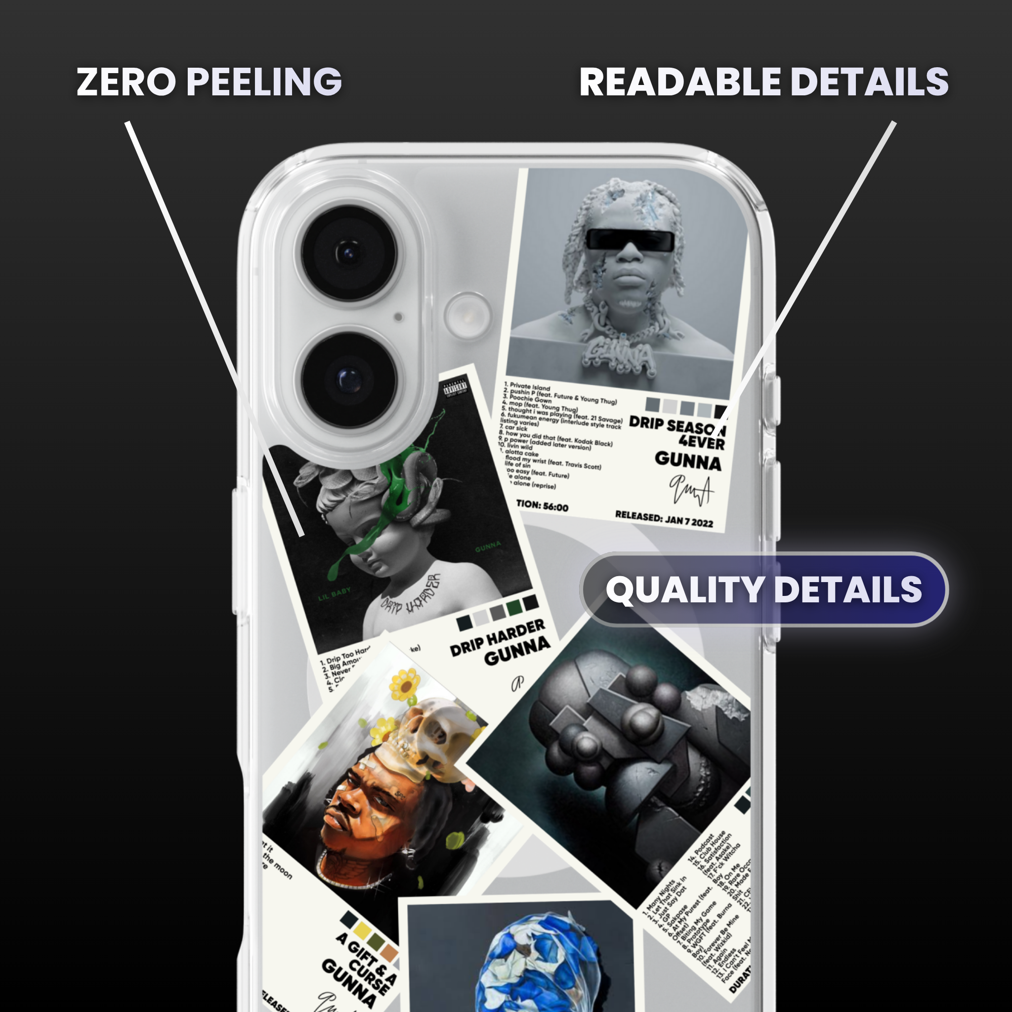 Gunna Album Covers Clear Phone Case