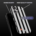 Black & White Striped Phone Case