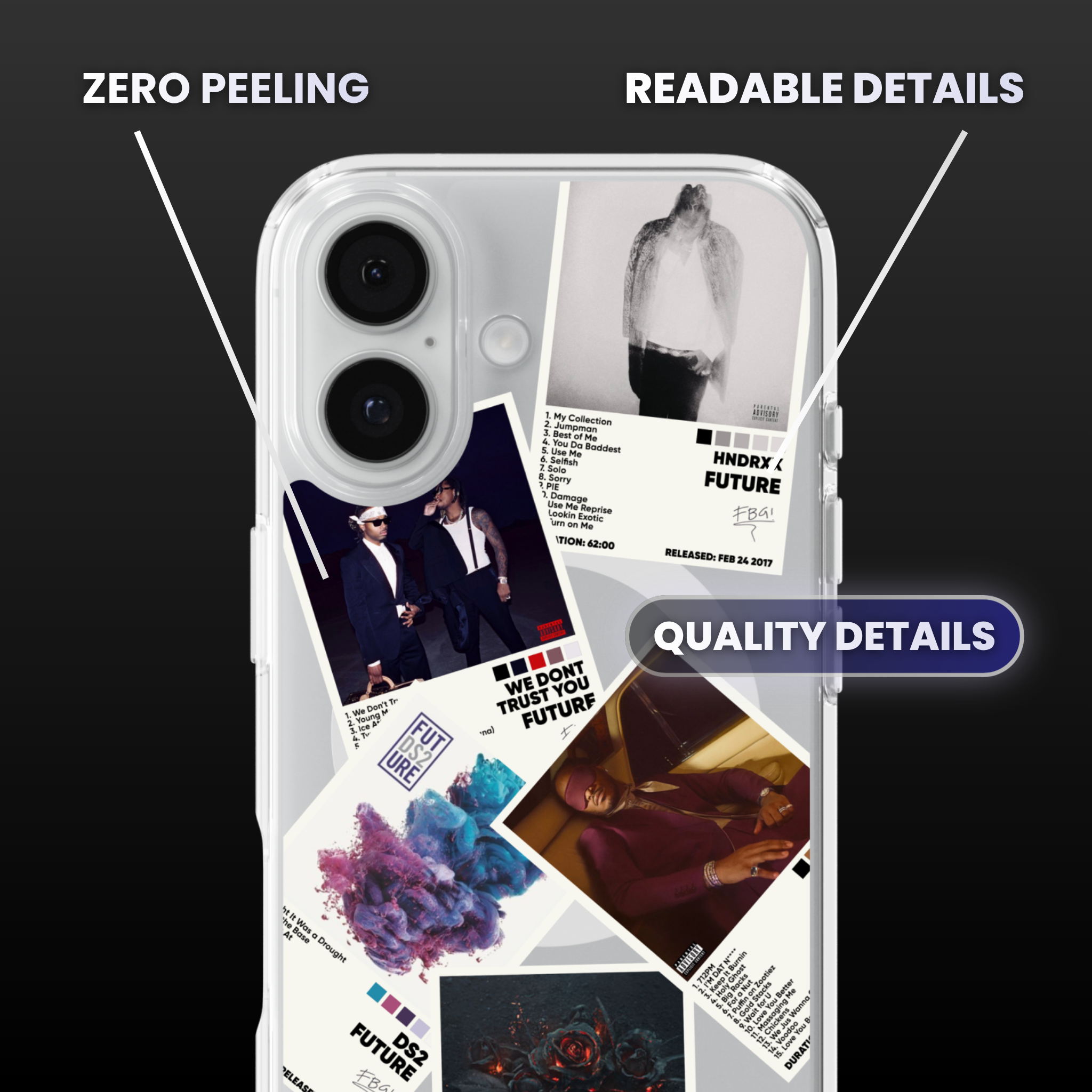 Future Album Covers Clear Phone Case