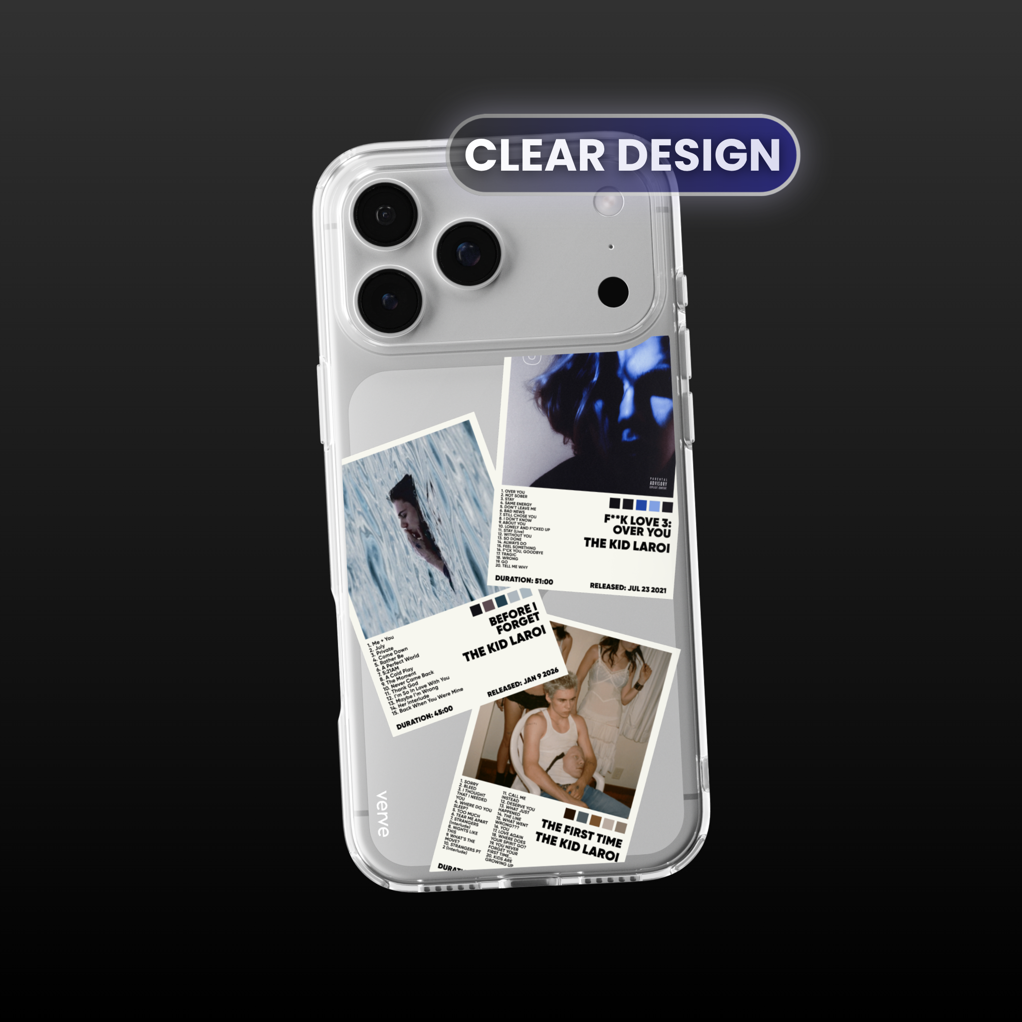 The Kid LAROI Album Covers Clear Phone Case
