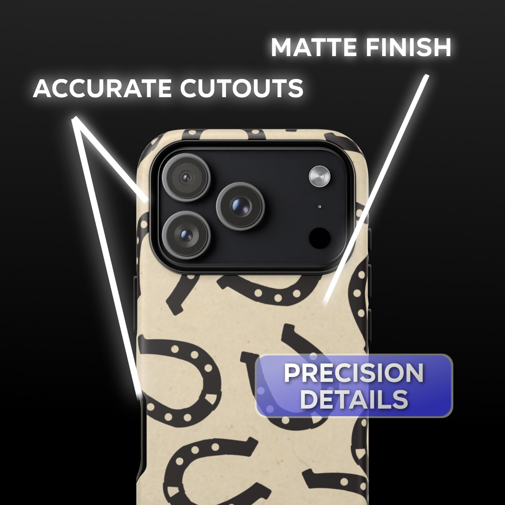 Rowel Brims Horseshoes Phone Case