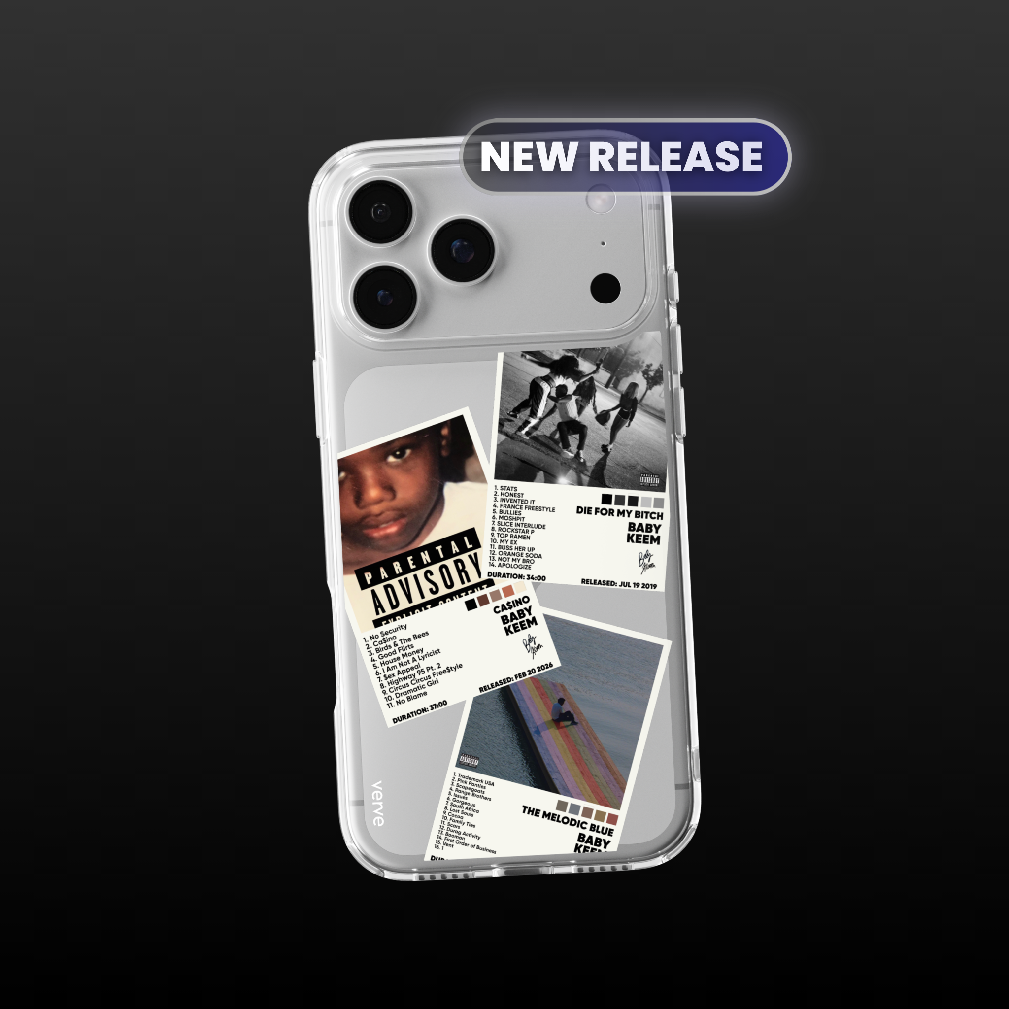 Baby Keem Album Covers Clear Phone Case