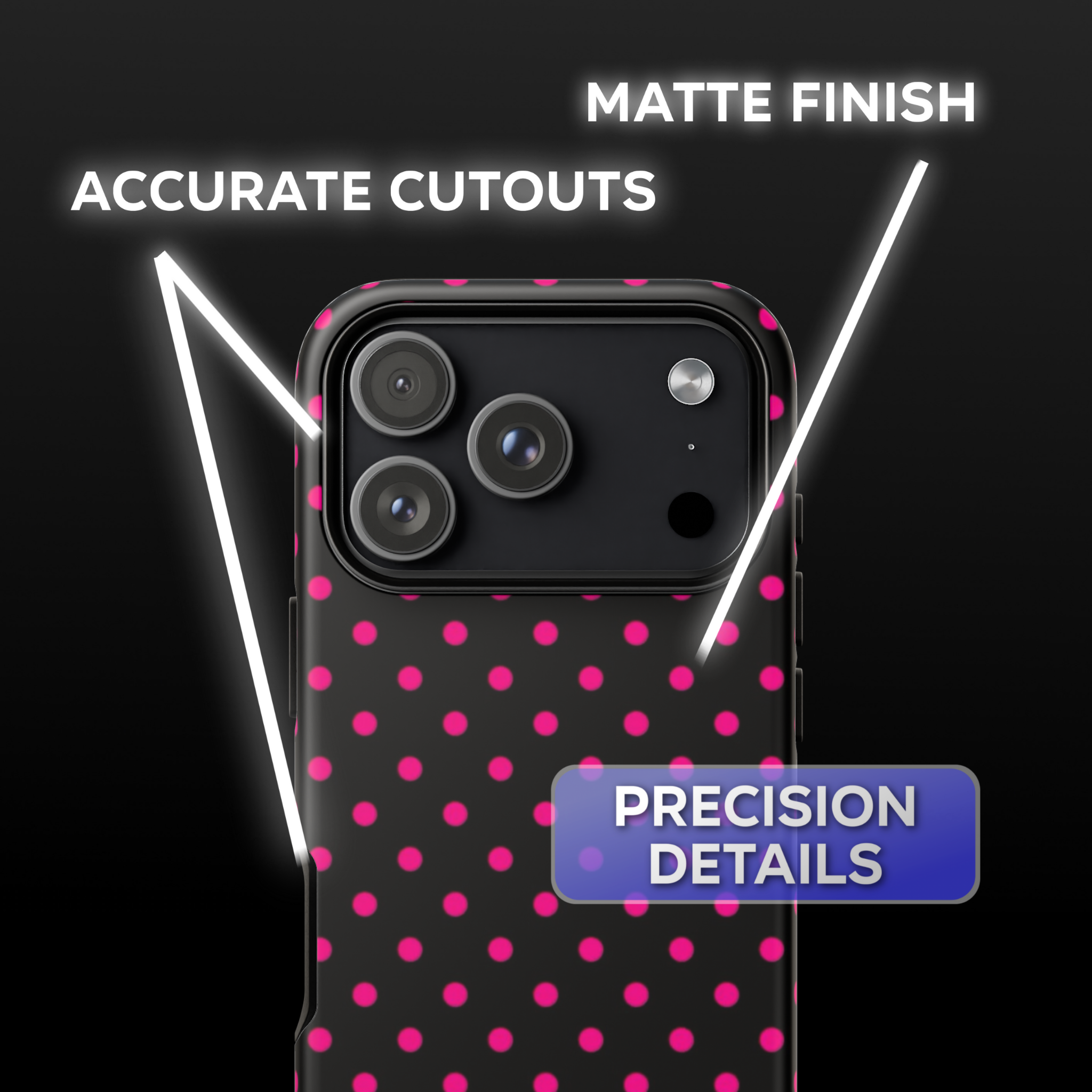Pink Polka Dots Phone Case