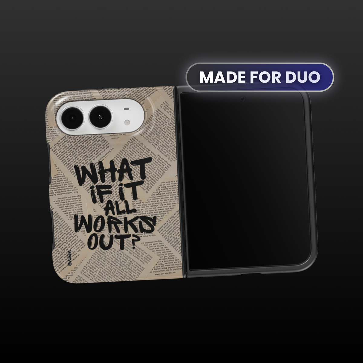 What If It All Works Out Newspaper Phone Case
