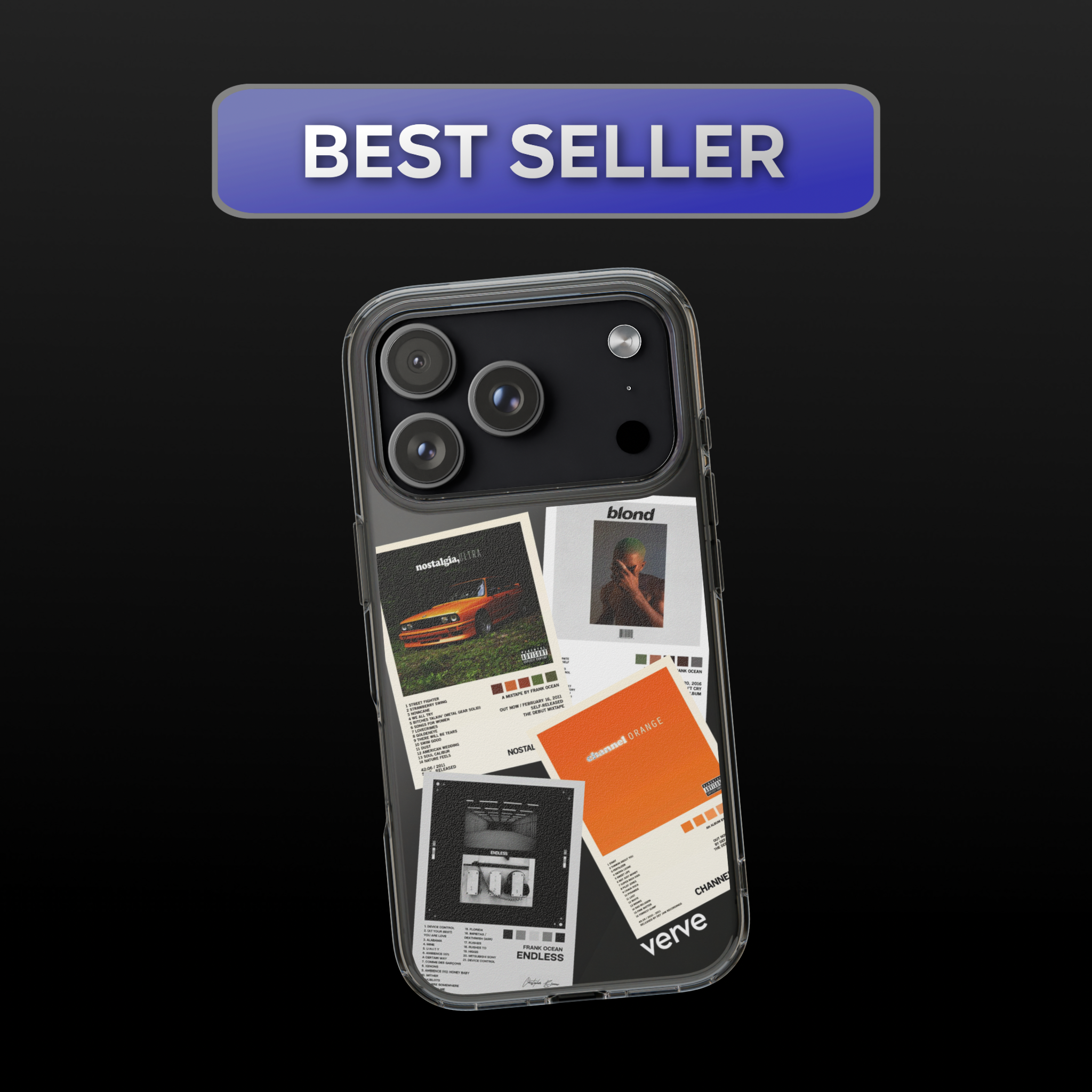 Frank Ocean Albums Clear Phone Case