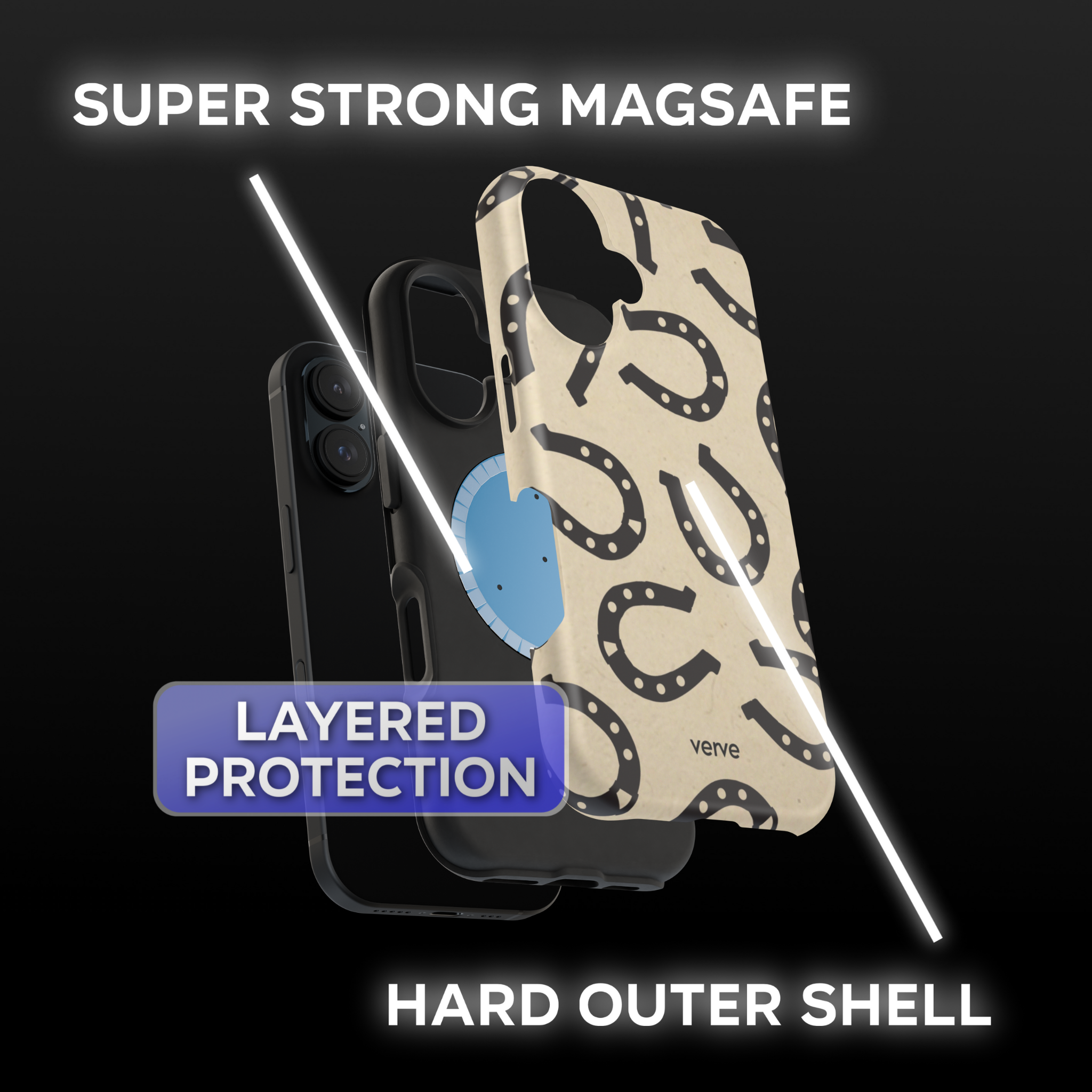 Rowel Brims Horseshoes Phone Case