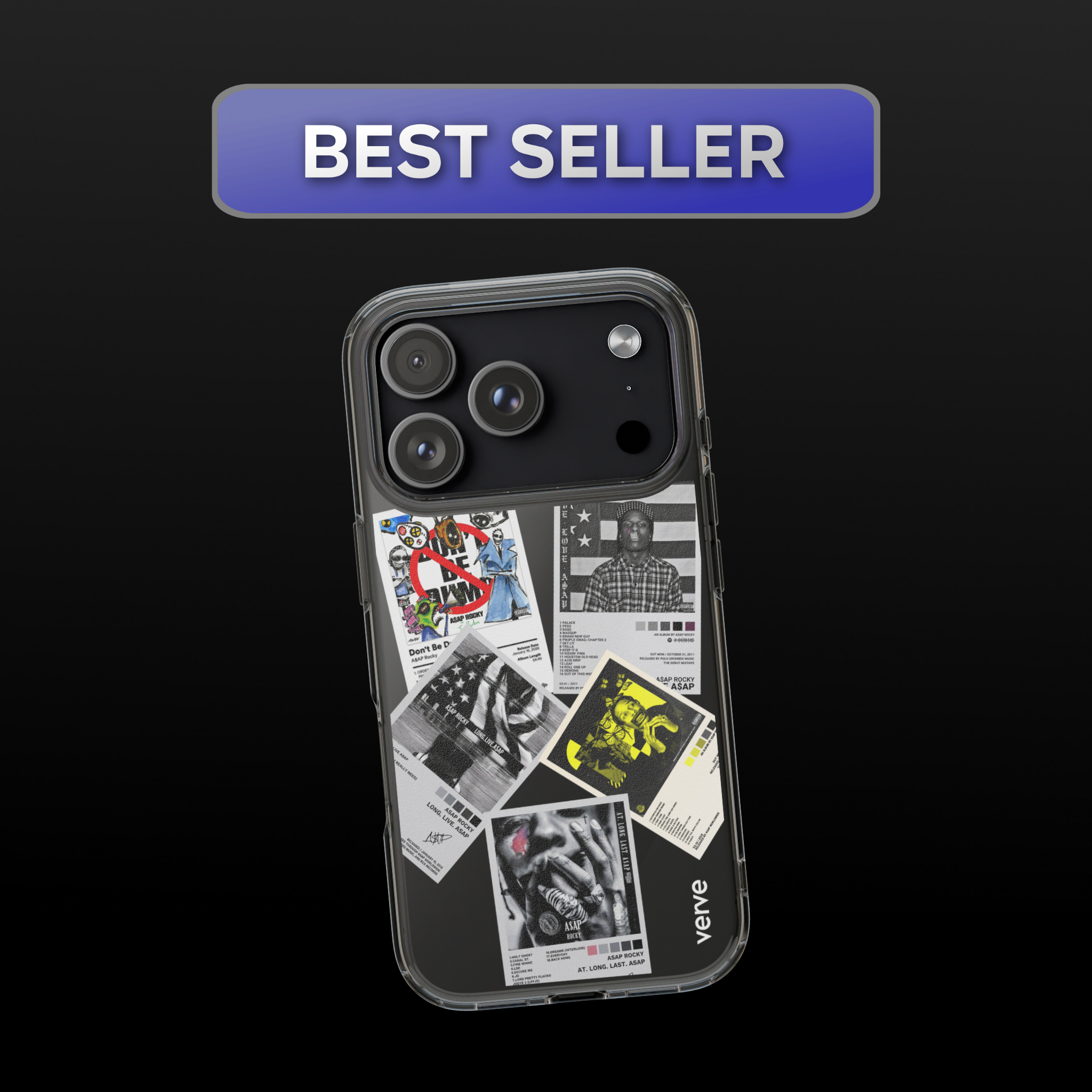 A$AP Rocky Album Covers Clear Phone Case