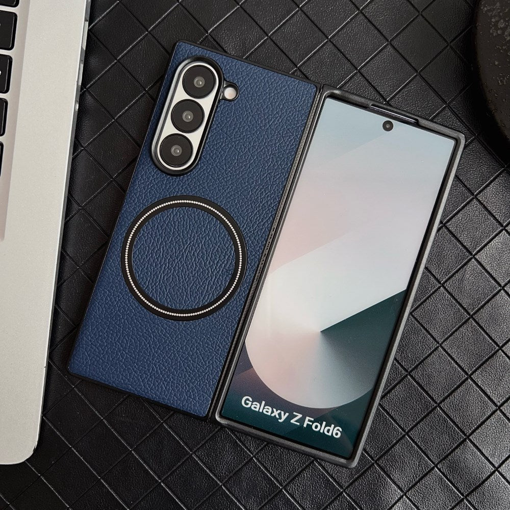 Wireless Charging Magnetic Folding Faux Leathe Case