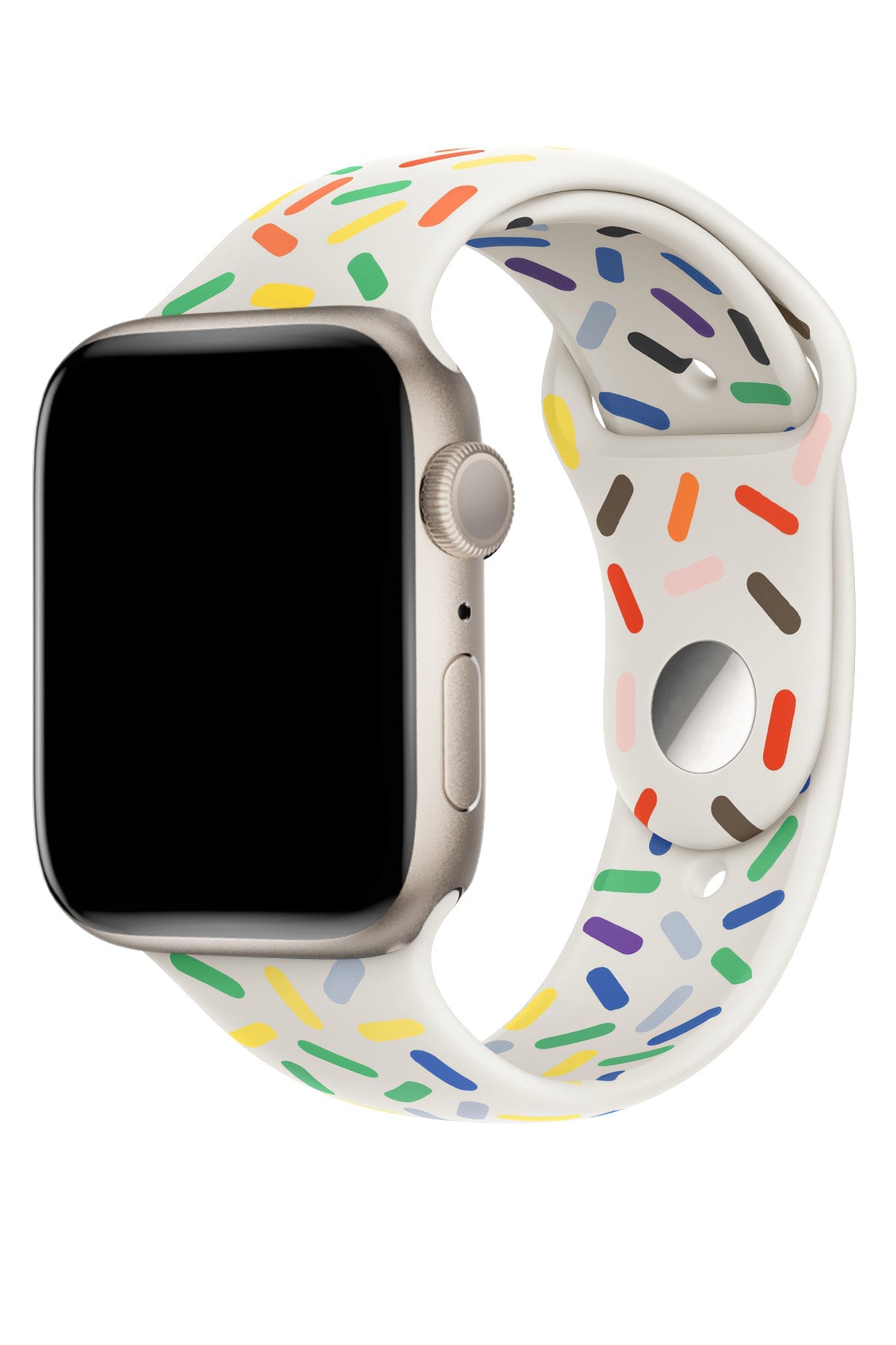 Apple Watch Silicone Sport Band Pride White