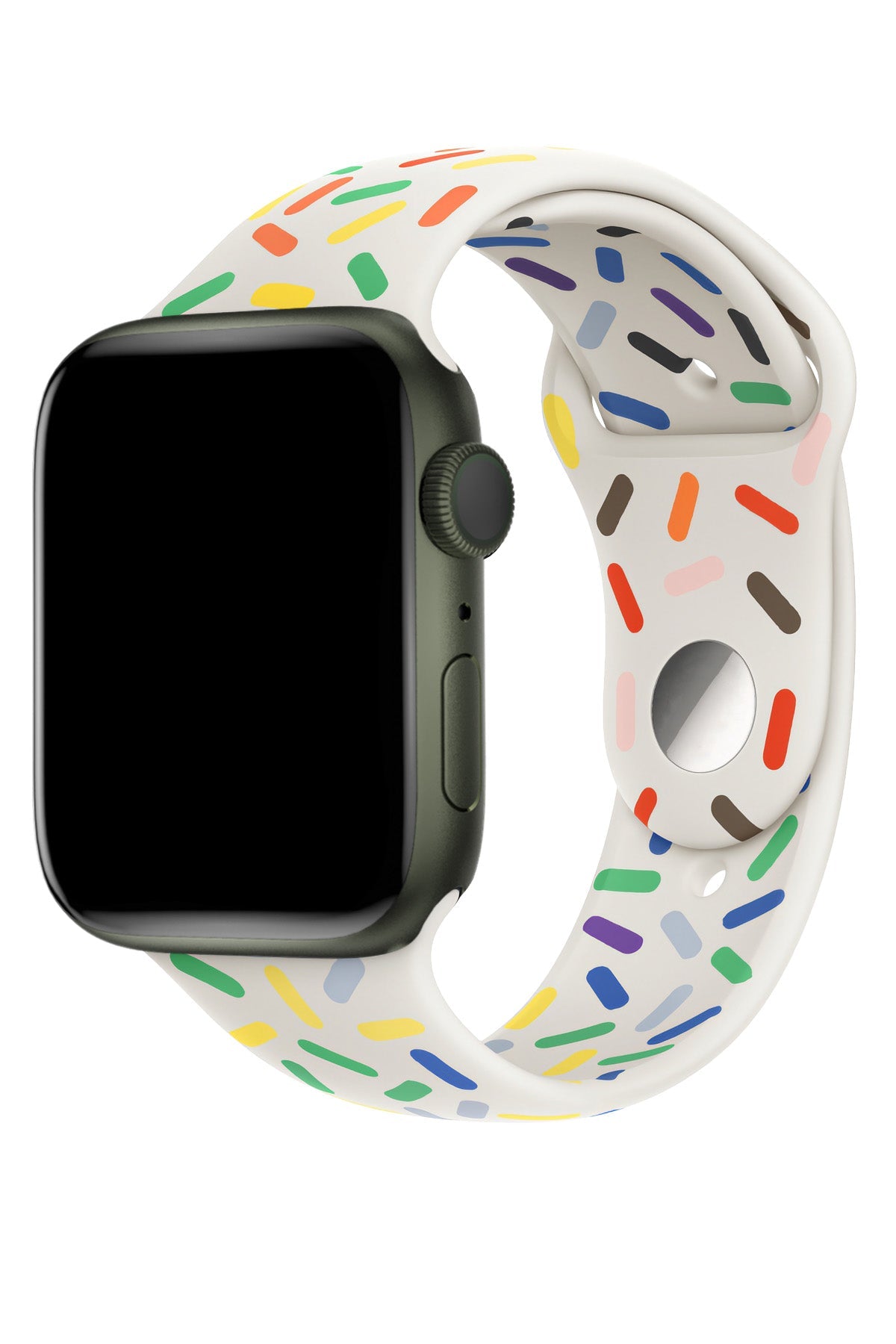 Apple Watch Silicone Sport Band Pride White