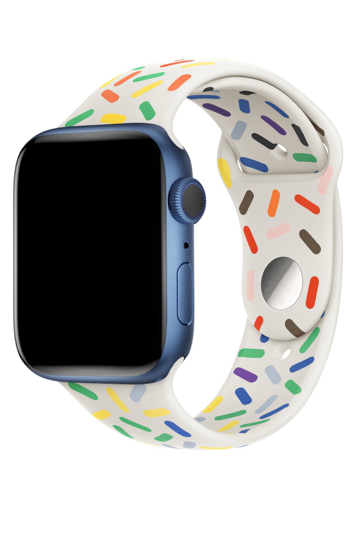 Apple Watch Silicone Sport Band Pride White