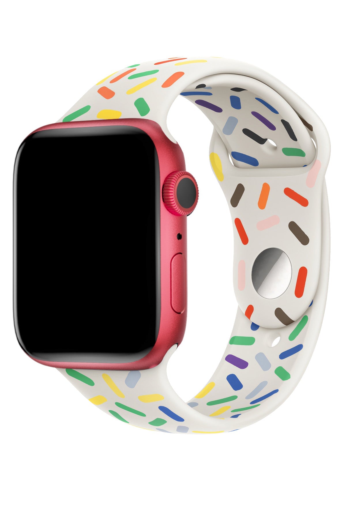 Apple Watch Silicone Sport Band Pride White