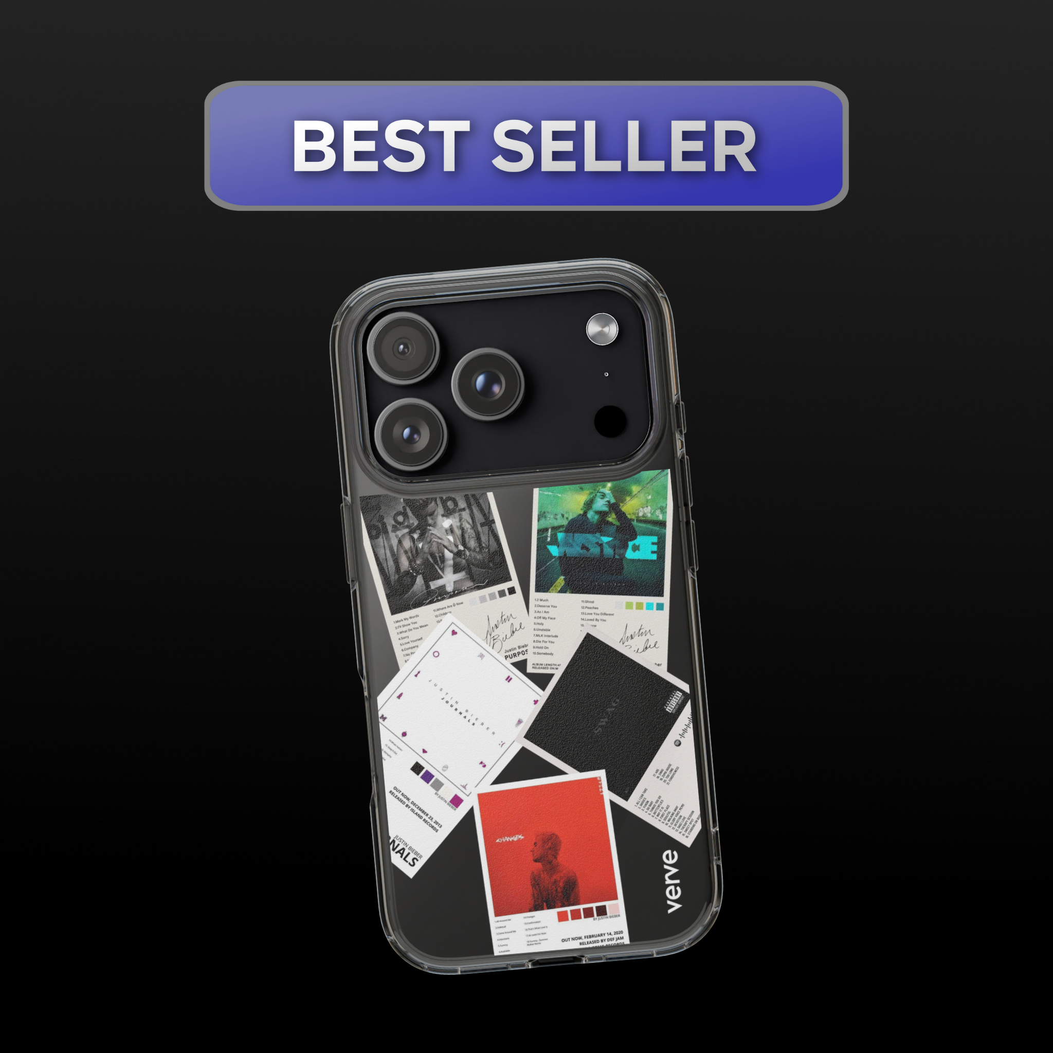 Justin Bieber Albums Clear Phone Case