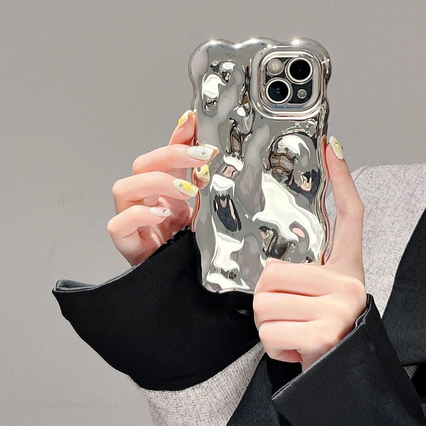 Silver Meteorite Phone Case