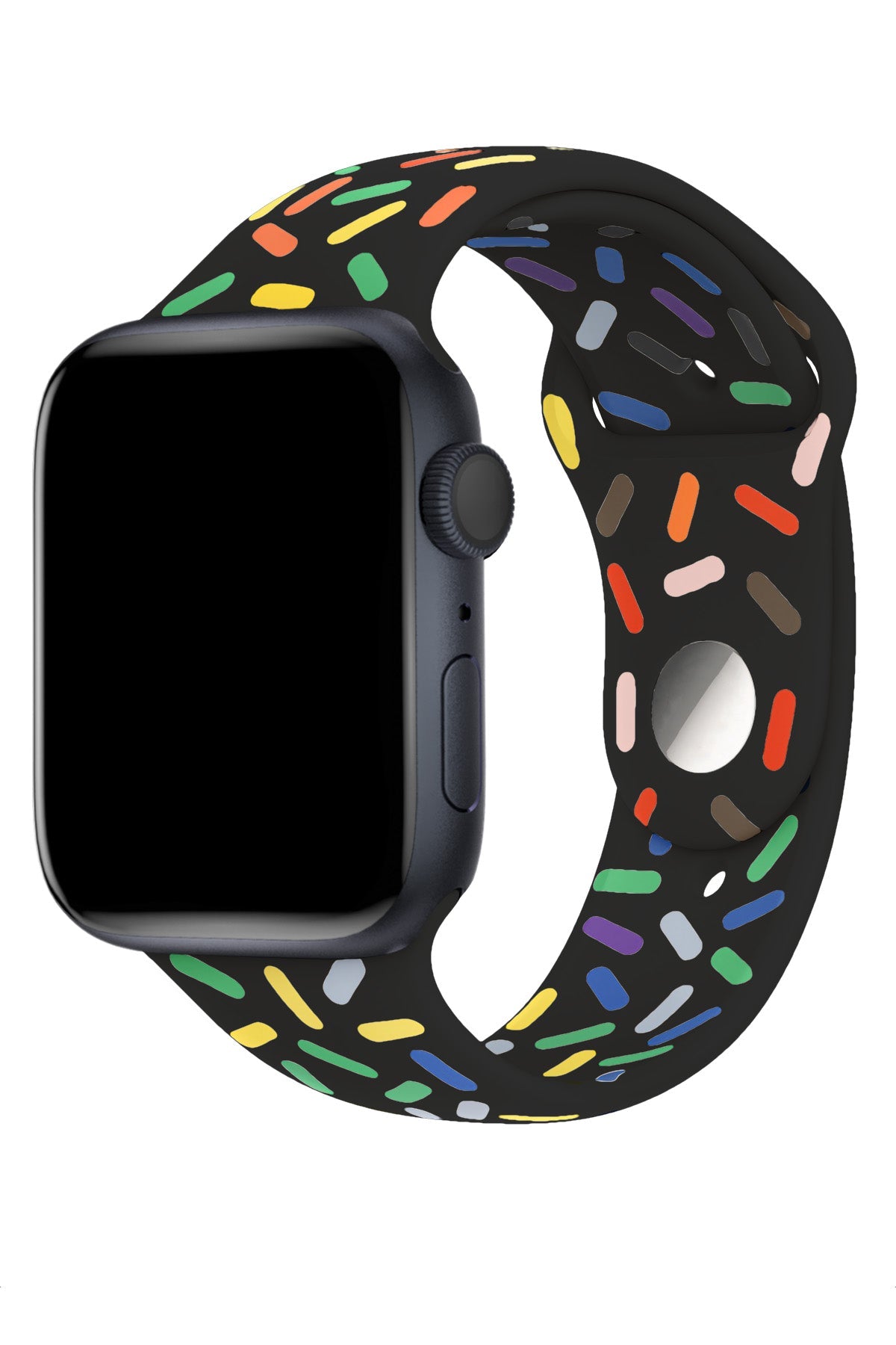 Apple Watch Silicone Sport Band Pride Black